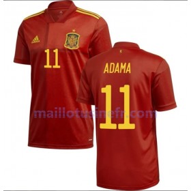 Maillot de Foot Espagne Adama 11 Domicile UEFA EURO 2020
